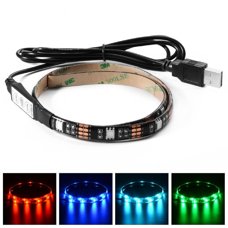 USB RGB LED strip, 30 cm (ACT-LED-SU30-RGB)